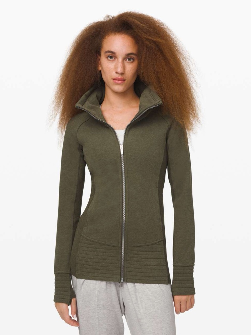 lululemon athletica Olive Utility Full-Zip Jacket